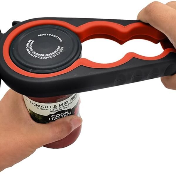 Jar Opener Bottle Opener and Can Opener for Weak hands, Seniors with Arthritis and Anyone with Low Strength, Mutil Jar Opener Get Lids Off Easily (Blue and Grey)
