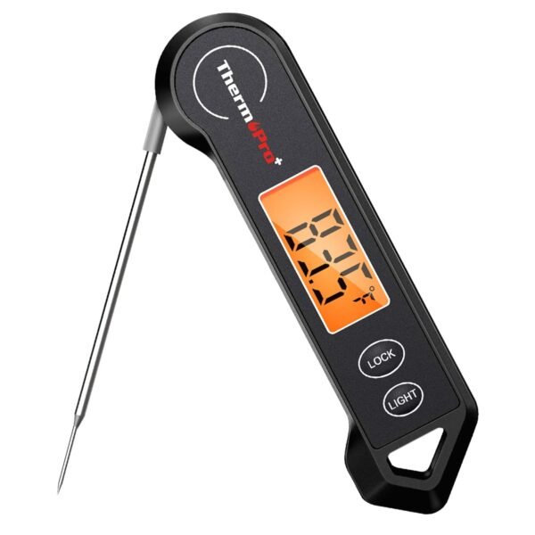TP19H Digital Meat Thermometer for Cooking with Ambidextrous Backlit and Motion Sensing Kitchen Cooking Food Thermometer for BBQ Grill Smoker Oil Fry Candy Instant Read Thermometer