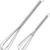 Stainless Steel Whisk Set 8" 10" 12" Kitchen Whisk Balloon Whisk Kitchen Wisk Wire Whisks for Cooking, Whisking, Blending, Beating, Stirring-3 Pack??