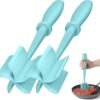 Meat Chopper, Hamburger Grinder, Premium Heat Resistant Smasher for Ground Beef, Burger Grinder Nylon Potato Mix Tool-Black
