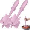 Meat Chopper, Hamburger Grinder, Premium Heat Resistant Smasher for Ground Beef, Burger Grinder Nylon Potato Mix Tool-Black