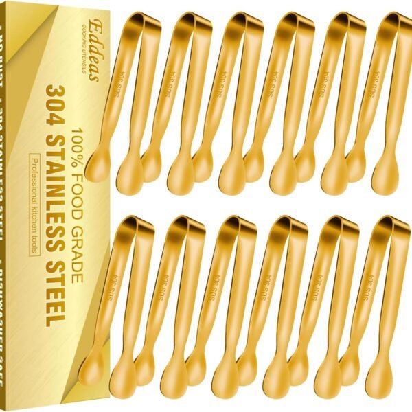 Tongs For Cooking - Heat Resistant 600 Degrees Stainless Steel Kitchen Tong,Heavy Duty Metal Locking Tongs - Perfect for Food,Salad and BBQ set of 3 (7",9" and 12") Dishwasher